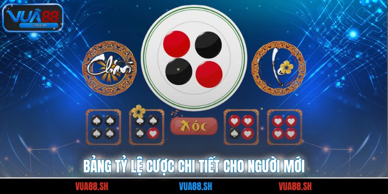 Bảng tỷ lệ cược chi tiết cho người mới