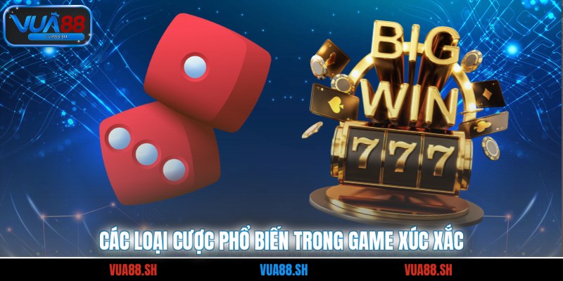 Các loại cược phổ biến trong game xúc xắc