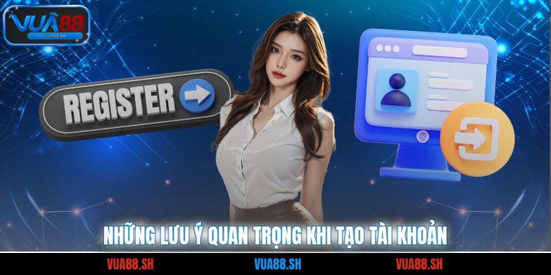 Những lưu ý quan trọng khi tạo tài khoản