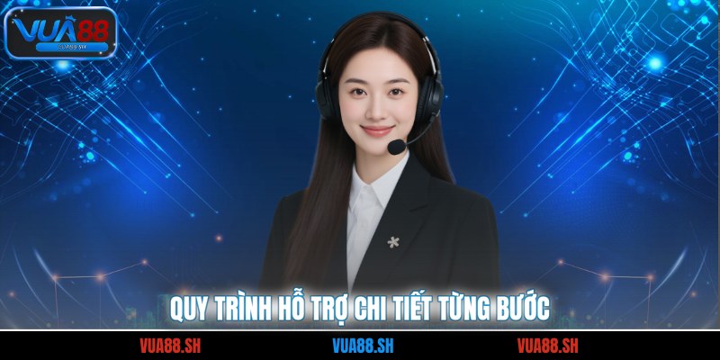 Quy trình hỗ trợ chi tiết từng bước